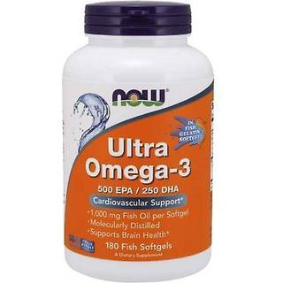 NOW Foods Ultra Omega-3 (Fiskegelatine)