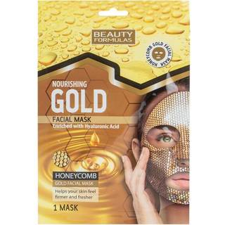 Beauty Formulas Gold nærende ansigts sheetmaske med hyaluronsyre 1 stk. - 1 stk.