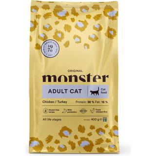 Monster Cat Original Adult Kylling Og Kalkun - 400 g