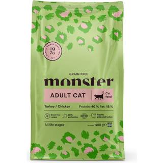 Monster Cat Grain Free Adult Turkey & Chicken - 400 g