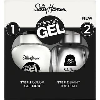 Sally Hansen Miracle Gel™ neglelak- og overlaksæt Skygge 900 Get Mod - 2x14,7 ml
