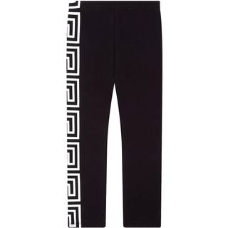 Versace Kids Logo cotton leggings - black - Y 12