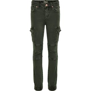 KIDS ONLY KOGMISSOURI slim fit cargo bukser i limegrøn til piger