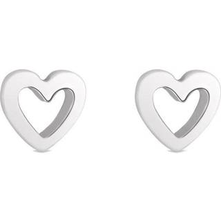 Simply Silver Simply Silver Silver Tone Open Heart Stud Earrings
