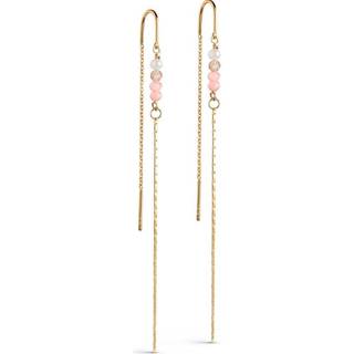 Rosaforgyldt Sølv Smykke fra Enamel med Rosa Sten