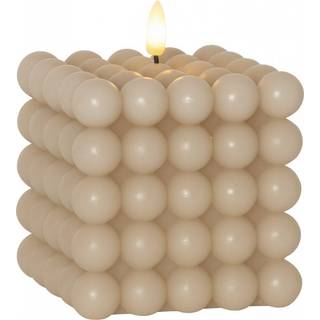 Star Trading - LED Block Light Flame Dot - White - 12.5