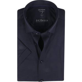 OLYMP Herren Kurzarmhemd blau