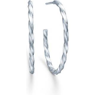 Id Fine Unicorn Hoops Medium Rhodineret Sølv Øreringe
