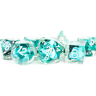 Mermaid Scales - Polyhedral Resin 16mm - Rollespilsterninger - Metallic Dice Games