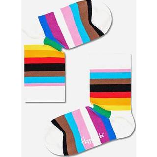 Kids Pride Stripe Sock | Colorful Rainbow Socks for Kids - White, Yellow, Orange, Red, Purple, Blue, Green, Black - 0-12 Months