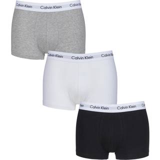 3 Pack Low Rise Trunks - Cotton Stretch - Multi - M
