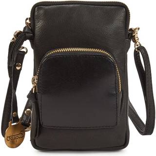 Style Leopard i sort m. guld. Skuldertaske / crossover til din smartphone, til byturen m.m.