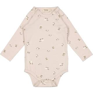 MarMar Copenhagen Mønstret Babybody Little Lamb 86 cm  Beige  86 cm  mand