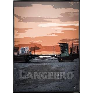 Langebro, plakat - A3 (29,7x42 cm)
