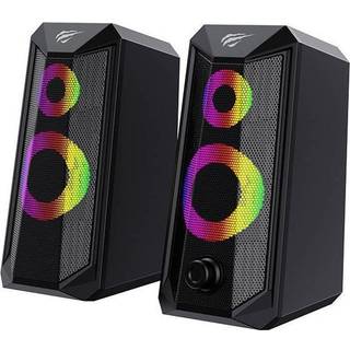 Computer speakers HAVIT SK202 2.0 RGB (sort) -> Forventet levering: 1-2 hverdage