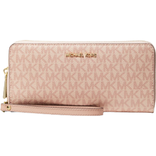 MK Large Logo Continental Wallet - Grey - Michael Kors - ONE SIZE