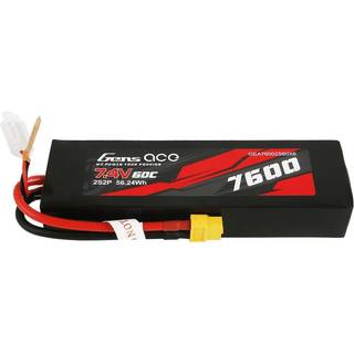 2s  7600mAh - 60C - Gens Ace XT60 PCM -etui