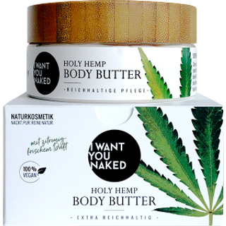 I WANT YOU NAKED Holy Hemp Bio-Hanfsamenöl & Vitamin E Kropssmør