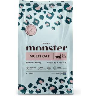 Monster Cat Original Multicat Laks Og Fjerkræ - 400 g