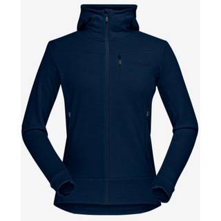 Norrøna Women's Falketind Warmwool2 Stretch Zip Hood Indigo Night, XS
