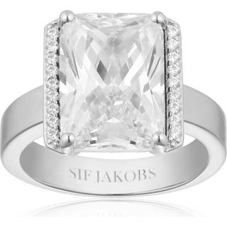 Sif Jakobs Roccanova Altro Grande sølv ring med cubic zirkonier