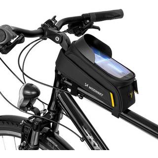 Wozinsky WBB25BK Vandtæt cykeltaske med mobiltaske - 6.7 - Sort