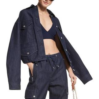 MK Oversized Denim Anorak - Blue - Michael Kors