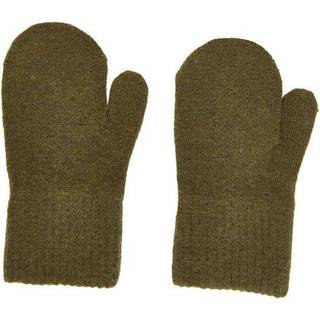 CeLaVi Børne Luffer i uldmix - Military Olive - 1/2