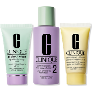 Clinique 3-Step Skin Care Kit Skin Type 2 Gavesæt For perfekt hudrens - 1 stk.