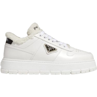 Prada Shearling-lined platform sneakers - beige - EU 36
