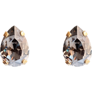 Petite Drop Stud øreringe black diamond