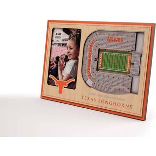 Youthefan NCAA Texas Longhorns 3D Stadiumview Picture Frame - Darrell K Royal -Texas Memorial Stadium 12 """" X 8 """"