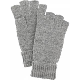 HESTRA Basic Wool Strikhandsker uden Fingre Grå Str. 6