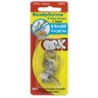 OOK 533868 Klar skrue D-RING HANGER 2 hul messingbelagt 2-pk 1 t?lling (pakke med 2) s?lv