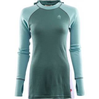 Aclima Warmwool Hood Sweater Women, n.atlantic-XL