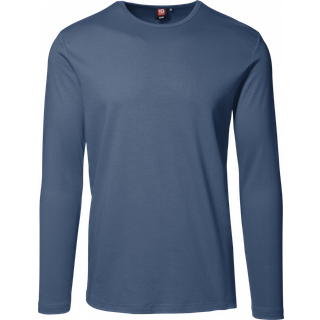 ID Tætsiddende Langærmet T-Shirt Lys Blå - XL