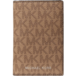 MK Hudson Logo Bi-Fold Card Case - Black - Michael Kors - ONE SIZE