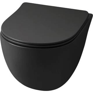 Lavabo FILE Rimless 2.0 væghængt toilet u/skyllekant i Mat sort