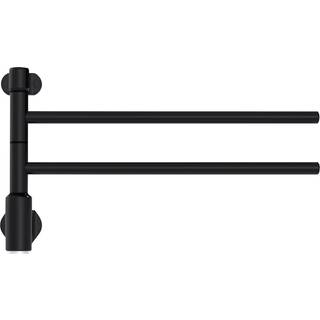Pax Flex I 2/550 Momento II håndklædetørrer, svingbar, sort, 560 x 330 mm