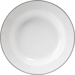 Gustavsberg Natur Dyb Tallerken 23 Cm Sne - Dybe tallerkner Benporcelæn Hvid - 310135