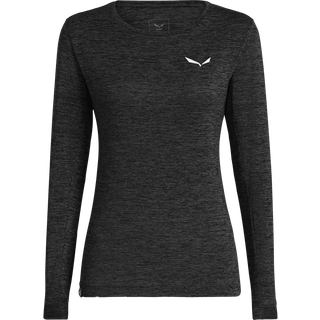 Salewa Women's Puez Melange Dry L/S Tee Funktionsshirt Damer størrelse 36 farve sort