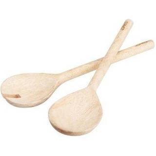 Salatbestik Træ Mørkebrun