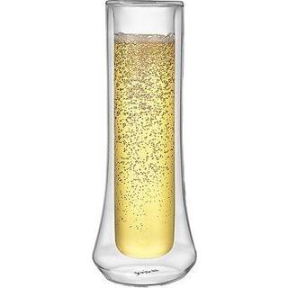 JoyJolt USA JoyJolt - Cosmos Double Wall Champagne Glasses, Set of 2