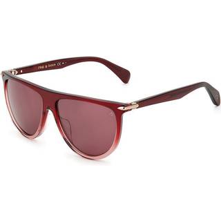 Rag & Bone RNB1056/S LHF/U1 57 Solbriller Kvinder Burgunder - Transparent Gradient Burgundy - 57mm