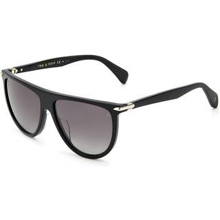 Rag & Bone RNB1056/S 807/WJ 57 Solbriller Kvinder Black - Shiny Black - 57mm