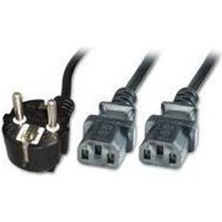 MICROCONNECT Power Y-Cord 1.8m Black IEC320