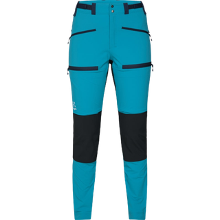 Haglöfs Women's Rugged Slim Pant (2022) Maui Blue/True Black, 40 Regular