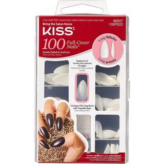 Kiss 100 Nails Full Cover Nails Long Stiletto