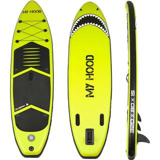 My Hood stand up paddle board, Shark, lime - 15 x 80 x 320 cm