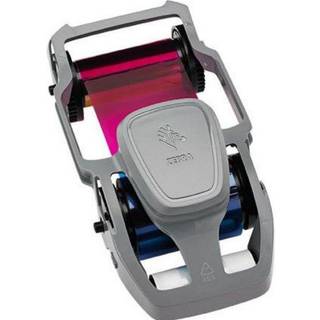 Zebra ZC300 RIBB COLOR1/2YMCKO 400IMGSUPL - Print ribbon (color, half-panel) Cyan, Magenta, Gul, Kulsort Klar overflade